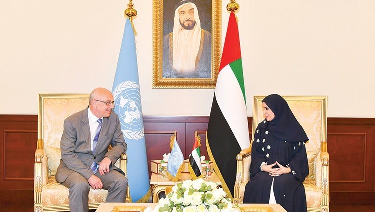  Amal al-Qubaisi en VN se sekretaris-generaal 